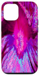 iPhone 14 Psychedelic Purple and Magenta Hibiscus Flower Case