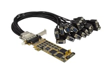 StarTech.com 16 Port PCI Express Serial Card - High-Speed PCIe Serial Card - expansionsmodul - PCIe 1.1 - RS-232 x 2