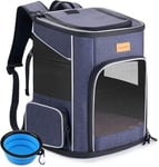 Morpilot Sac à Dos pour Chat et Petit Chien - 7 kg - Pliable - avec Laisse de sécurité intérieure et Coque