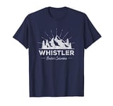 Whistler British Columbia T Shirt Vintage Skiing Retro Tee T-Shirt