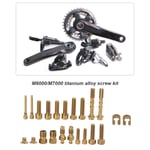 ((Gold) M7000 M8000 Alloy Fixing Screws Set SLX Oil Disc Brake