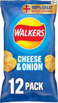 Walkers Crisps Walkers Cheese & Onion Crisps Pack of 60 x 25g BBE 13/07/24