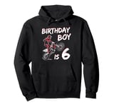 Motocross 6th Birthday Boy 6 Year Old Dirt Bike Pullover Hoodie