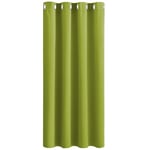 PONY DANCE Rideau Occultant à Oeillets - Lot de 1 Panneau Rideau Opaque de Fenêtre Tissu Lourd Lumineux Bloquer Isolation du Bruit pour Chambre, L 140 x H 180 cm, Vert Frais