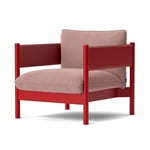 HAY - Arbour Club Armchair Re-Wool 648 / Wine Red Lacquer Beech - Fåtöljer - Andreas Engesvik,Daniel Rybakken - MDF/Trä