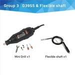 Mini perceuse électrique 130W,graveur électrique pour Dremel 30000 4000,pliable,vitesse variable,outils à distance - Type Drill with Shaft #B