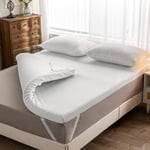 3 Inch Memory Foam Mattress Topper Small Double Bed-7.5cm Thickness Mattress Topper for Back Pain Relief with Washable Bamboo Cover (Small Double-120x190cm)