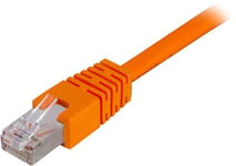 DELTACO F/UTP Cat6 patchkabel, 0,3m - orange