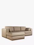 John Lewis + Swoon Rubik Grand 4 Seater LHF Chaise End Sofa, Dark Leg