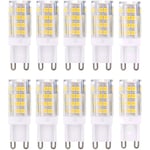 YMYNY G9 LED Lampe Ampoules, Blanc Chaud 3000K 5W G9 LED Ampoule Lumiere équivalent aux ampoules halogènes de 40 W 420 lumens not dimmable, lot de 10