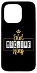 Coque pour iPhone 15 Pro Slot Machine King Mens Papa Grandpa Casino Jeux de hasard