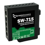 Brainboxes Hardened Industrial 5 Port Gigabit Ethernet Switch