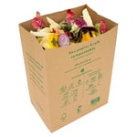 La Cordeline 20 Sacs Papier Kraft Compostables 10L Pour Déchets Organiques Maison, Fond Plat Renforcé