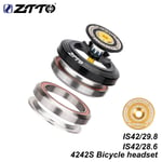 (-4242S Gold) 4242S MTB Road Bicycle Headset CNC 41,8mm 1 1/8" 28,6mm 29,8mm suora putki pyörän haarukka Integroitu ohjauslaakeripylväs