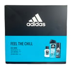 Adidas Feel the Chill Ice Dive Trio Set - EDT, 3in1 Gel + Deo - DAMAGED BOX