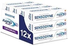 Premium Sensodyne Sensitive Toothpaste Rapid Relief Original 75 Ml Pack Of 12 U