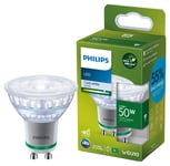 Kallvit LED-lampa spot GU10 2,1 W, Philips Ultra Efficient