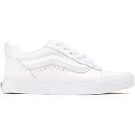 Vans Childrens Unisex Knu Skool Trainers - White - Size UK 6