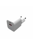 FIXED Fast Mini Home Charger 20W USB-C PD/USB-A White