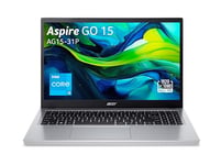 Acer Aspire Go 15 AG15-31P-342L, Ordinateur Portable 15,6'' Full HD LCD, PC Portable (Intel Core i3-N305, RAM 8 Go, SSD 512 Go, Intel UHD Graphics, Windows 11), Laptop Gris, Clavier AZERTY (Français)