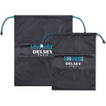 DELSEY PARIS - Accessory 2.0 - Porte-Habits/Housse a Habits Souple - 49x39x1 cm - 2 litres - XS - Noir