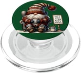 Cute Christmas Gnome For Women With Hot Cocoa Mug For Xmas PopSockets PopGrip pour MagSafe