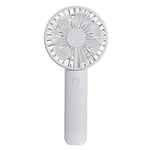 Nologo SHM-MM 2000mAh Handheld Fan W10 Double Feuille Fan Lazy USB de Bureau Veilleuse électrique du Ventilateur (Blanc)