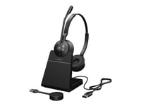 Jabra Engage 55 Se Stereo (Low Power) - Hodesett - On-Ear - Dect - Trådløs - Usb-A Via Dect Adapter - Uc-Sertifisert