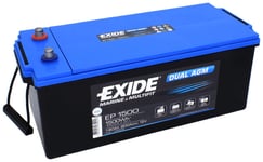 Exide DUAL AGM 12V 180Ah EP1500