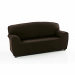 SOFAKOVER® Housse de canapé Pocket Super élastique, pour canapé 3 Places, au Design Exclusif, Respirante, Confortable et Durable, Facile à Installer, 180-220 cm, Couleur Marron