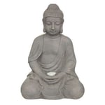 Lampe Solaire d'Extérieur "Bouddha" 43cm Gris