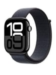 Apple Watch Series 10 (Gps + Cellular), 46Mm Jet Black Aluminium Case With Ink Sport Loop