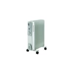 Heliotrade - Radiateur à bain d'huile 2500W - 3 positions de chauffe - Thermostat