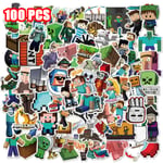 100 STK Minecraft Vattenflaska klistermärke för bärbar dator 100PCS