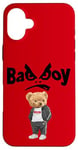 iPhone 16 Plus Angry Bad Boys Style, Cool Teddy Bear Bad Boy Graphic Design Case