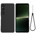 Sony Xperia 1 VI Skal med Strap Silikon Svart