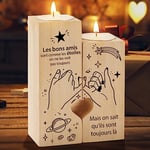 Tulolvae Cadeau Anniversaire Femme Meilleure Amie, Candélabres Cadeaux pour Amis, Original Saint Valentin Noel Idée Cadeau pour Ami