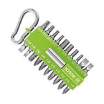 Bosch 21 Piece Screwdriver Bit Set Green (with Magnetic Bit Holder, Carabiner, Accessory for Electric Screwdrivers)