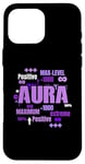 Coque pour iPhone 16 Pro Max Graphique violet Max Aura Purple Color