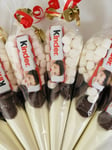 Kinder Handmade White Hot Chocolate, Buttons, Bar & Marshmallows - 1 Cone