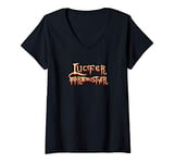 Womens Lucifer Morningstar the Devil fallen Angel Vintage Funny V-Neck T-Shirt