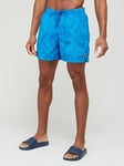 Nike Swim Collage Icon 5 Inch Volley Shorts - Blue, Blue, Size S, Men