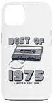 Coque pour iPhone 13 Retro Best of 1975 Mixtape Vintage 50th Birthday Design