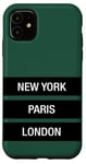 Coque pour iPhone 11 New York Paris London Novelty Graphic Tees & Cool Designs