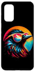 Coque pour Galaxy S20 Oiseau Lunettes de soleil Cool Tie Dye Blackbird Illustration Art