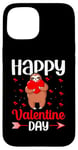 iPhone 15 Sloth Happy Valentine Day Couple Funny Valentine's Sloths Case