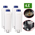 4x For Delonghi Coffee Maker Machine Water Filter DLSC002 5513292811 SER3017 UK