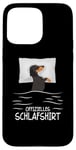 Coque pour iPhone 15 Pro Max Official Sleeping Dackel Dachshund Dog Dachshund Teckel