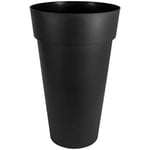 EDA - Pot de Fleur Vase Haut XXL TOSCANE Ø 48 cm - Volume 90 L - Ø 48 x H.80 cm - Gris anthracite