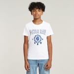 Kids T-Shirt Regular Varsity - White - boys